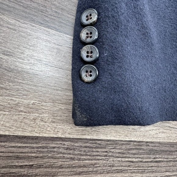 Jos A Bank Mens Sport Coat Blazer Suit‎ Jacket 44R Camel Hair Black 2 Button - Picture 3 of 11